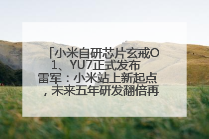 小米自研芯片玄戒O1、YU7正式发布 雷军：小米站上新起点，未来五年研发翻倍再投2000亿元